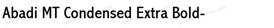 Abadi MT Condensed Extra Bold字体转换